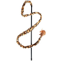 Іграшка Flamingo Leopard Fishing Rod вудка для котів, з пір'ям і дзвіночком, 50 см Іграшка Flamingo Leopard Fishing Rod вудка для котів, з пір'ям і дзвіночком, 50 см