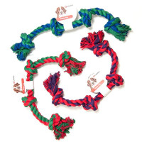 Іграшка Flamingo Cotton Bone 4Knots для собак мотузкова кістка, 4 вузли, 60 см Іграшка Flamingo Cotton Bone 4Knots для собак мотузкова кістка, 4 вузли, 60 см