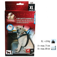 Шлейка Flamingo Car Safety Harness в автомобиль, для собак, размер L, 68-86 см Шлейка Flamingo Car Safety Harness в автомобиль, для собак, размер L, 68-86 см