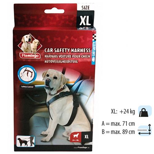 Шлейка Flamingo Car Safety Harness в автомобіль, для собак, розмір L, 68-86 см