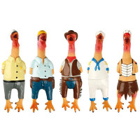Игрушка Flamingo Chicken Village People для собак с пищалкой, латекс, 24х7х5 см Игрушка Flamingo Chicken Village People для собак с пищалкой, латекс, 24х7х5 см