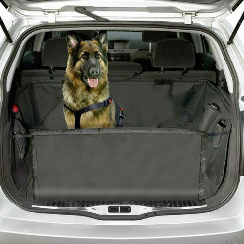 Накидка Flamingo Car Safe Deluxe в багажник авто для собак, нейлон, 165×126 см