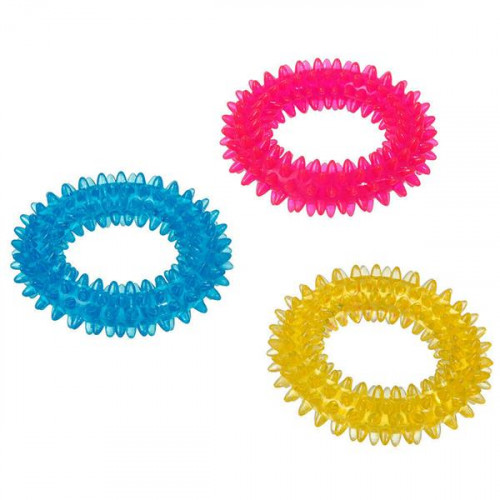 Іграшка Flamingo Good4Fun Spike Ring для собак кільце з шипами, гума, 12.7 см
