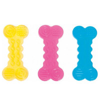 Игрушка Flamingo Good4Fun Bone для собак, рельефная яркая косточка, резина, M, 14 см Игрушка Flamingo Good4Fun Bone для собак, рельефная яркая косточка, резина, M, 14 см