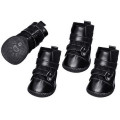 Ботинки Flamingo Xtreme Boots для собак, размер XL, черный, 7×5.8 см, комплект 4 шт