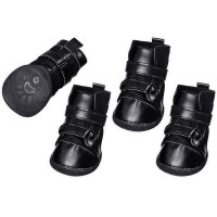 Черевики Flamingo Xtreme Boots для собак, розмір XXXL, чорний, 10×8 см, комплект 4 шт Черевики Flamingo Xtreme Boots для собак, розмір XXXL, чорний, 10×8 см, комплект 4 шт
