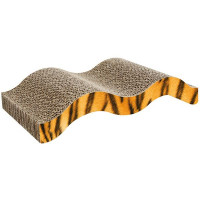 Кігтеточка Flamingo Mawimbi Wave з картону, для котів, 40×21×8 см Кігтеточка Flamingo Mawimbi Wave з картону, для котів, 40×21×8 см