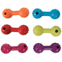 Іграшка Flamingo Dumbbell With Bell для собак, гантель з дзвіночком, гума, 12 см Іграшка Flamingo Dumbbell With Bell для собак, гантель з дзвіночком, гума, 12 см