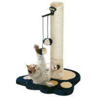Кігтеточка Flamingo Scratch Kitty Kidz II Blue для котів, два хутряних кульки, синій, 49×37×37 см Кігтеточка Flamingo Scratch Kitty Kidz II Blue для котів, два хутряних кульки, синій, 49×37×37 см