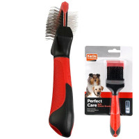 Пуходерка Flamingo Soft Slicker Brush 2in1 сликер, для собак малых и средних пород, 2в1, мягкая Пуходерка Flamingo Soft Slicker Brush 2in1 сликер, для собак малых и средних пород, 2в1, мягкая