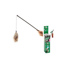 Іграшка Flamingo Feather-Boa жарт, для котів, вудка з натуральними пір'ям боа, 60 см Іграшка Flamingo Feather-Boa жарт, для котів, вудка з натуральними пір'ям боа, 60 см