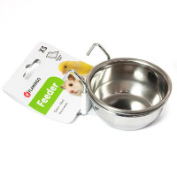 Годівниця Flamingo Feeder With Hook для гризунів, нержавіюча, 8 см, 150 мл Годівниця Flamingo Feeder With Hook для гризунів, нержавіюча, 8 см, 150 мл