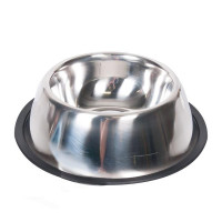 Миска Flamingo Dish Rubber Rim для собак, с резиновым ободком, нержавейка, 23 см, 1.59 л Миска Flamingo Dish Rubber Rim для собак, с резиновым ободком, нержавейка, 23 см, 1.59 л