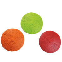 Игрушка Flamingo Frisbee интерактивная, для собак, резина, 18 см Игрушка Flamingo Frisbee интерактивная, для собак, резина, 18 см