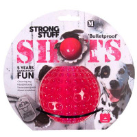 Игрушка Flamingo Shots Ball суперпрочная, для собак, резина, плавающая, 9 см