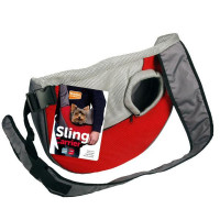 Переноска Flamingo Sling Carrier для собак, сіро-червона, 50×14×33 см Переноска Flamingo Sling Carrier для собак, сіро-червона, 50×14×33 см