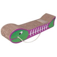 Когтеточка Flamingo Fish Bone Scratching Board, для котов, картонн, 12×11×48 см Когтеточка Flamingo Fish Bone Scratching Board, для котов, картонн, 12×11×48 см