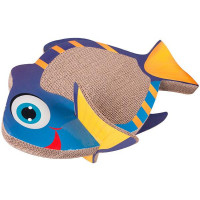 Кігтеточка Flamingo Fish Scratching Board, для котів, картон, 27×18×45 см Кігтеточка Flamingo Fish Scratching Board, для котів, картон, 27×18×45 см