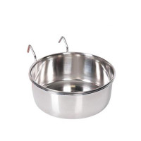 Миска Flamingo Small Animal Bowl навісна з гачком, для гризунів, нержавіюча сталь, розмір S, 300 мл Миска Flamingo Small Animal Bowl навісна з гачком, для гризунів, нержавіюча сталь, розмір S, 300 мл