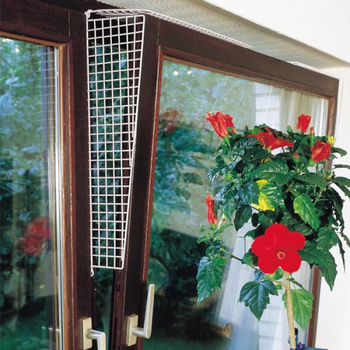 Защитные сетки Flamingo Window Prot Grille на окна для котов, белый, 56.5×9.5-14.5 см