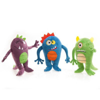 Игрушка Flamingo Plush Monsters Happy для собак, плюш, с пищалкой, зеленый, синий, фиолетовый, 25х16х10 см Игрушка Flamingo Plush Monsters Happy для собак, плюш, с пищалкой, зеленый, синий, фиолетовый, 25х16х10 см