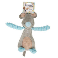 Игрушка Flamingo Shabby Chic Mouse для собак, с пищалкой, 25х12 см Игрушка Flamingo Shabby Chic Mouse для собак, с пищалкой, 25х12 см
