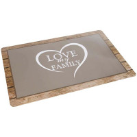 Коврик Flamingo Shabby Chic Placemat Heart под миску для собак, 43×28.5 см