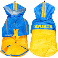 Плащ-дощовик Flamingo Raincoat 2in1 для собак, жовто-блакитний, 48 см Плащ-дощовик Flamingo Raincoat 2in1 для собак, жовто-блакитний, 48 см