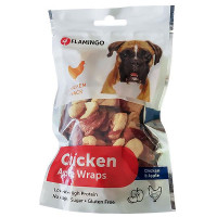 Ласощі Flamingo Chicken Snack Apple Wrap для собак з курячого м'яса і яблук, 85 г Ласощі Flamingo Chicken Snack Apple Wrap для собак з курячого м'яса і яблук, 85 г
