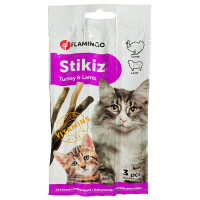 Лакомство Flamingo Stikiz Turkey&Lamb индейка с бараниной, палочки для котов и котят, 15 г, 3 ед Лакомство Flamingo Stikiz Turkey&Lamb индейка с бараниной, палочки для котов и котят, 15 г, 3 ед