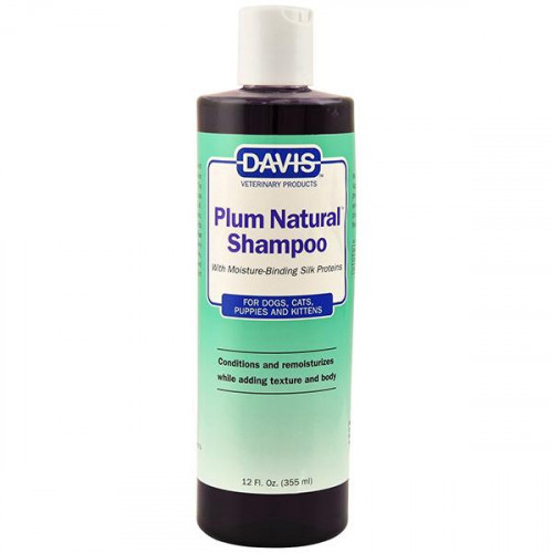 Шампунь Davis Plum Natural Shampoo с протеинами шелка для собак, котов, концентрат, 355 мл