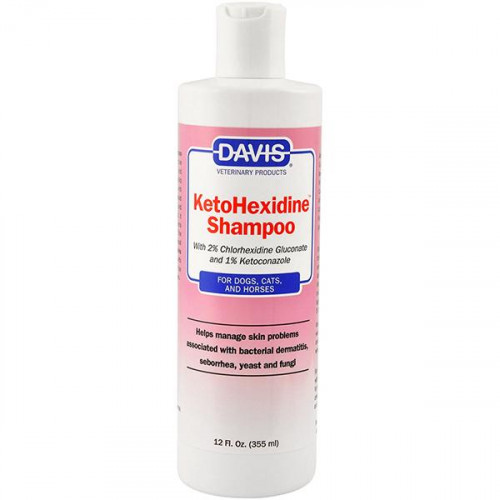 Шампунь Davis KetoHexidine Shampoo для собак і котів із захворюваннями шкіри, 50 мл