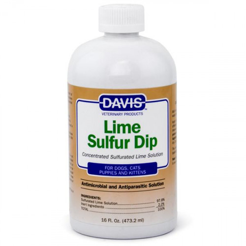Засіб Davis Lime Sulfur Dip антимікробну і антипаразитарні, для собак і котів, концентрат, 473 мл