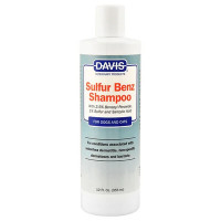 Шампунь Davis Sulfur Benz Shampoo для собак і котів із захворюваннями шкіри, 355 мл Шампунь Davis Sulfur Benz Shampoo для собак і котів із захворюваннями шкіри, 355 мл