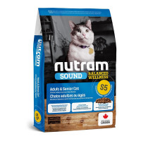 Сухой корм S5 Nutram Sound Balanced Wellness для взрослых кошек, с курицей и лососем, 1.13 кг