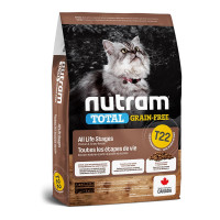 Сухий корм T22 Nutram Total Grain-Free Turkey & Chiken для котів, з куркою та індичкою, беззерновий, 5.4 кг Сухий корм T22 Nutram Total Grain-Free Turkey & Chiken для котів, з куркою та індичкою, беззерновий, 5.4 кг