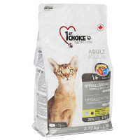 Сухой корм 1st Choice Adult Hypoallergenic без злаков, для кошек от 1 года, с уткой, 2.72 кг Сухой корм 1st Choice Adult Hypoallergenic без злаков, для кошек от 1 года, с уткой, 2.72 кг