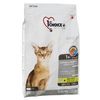 Сухий корм 1st Choice Adult Hypoallergenic без злаків, для котів від 1 року, з качкою, 5.44 кг Сухий корм 1st Choice Adult Hypoallergenic без злаків, для котів від 1 року, з качкою, 5.44 кг