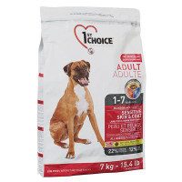 Сухий корм 1st Choice Adult Sensitive Lamb & Fish для порід схильних до алергії, з ягням і рибою, 2.72 кг Сухий корм 1st Choice Adult Sensitive Lamb & Fish для порід схильних до алергії, з ягням і рибою, 2.72 кг