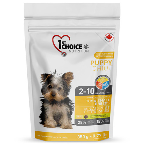 Сухий корм 1st Choice Puppy Toy & Small Chicken для цуценят міні та малих порід, з куркою, 350 г