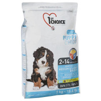 Сухий корм 1st Choice Puppy Medium & Large Chicken для цуценят середніх і великих порід, з куркою, 2.72 кг Сухий корм 1st Choice Puppy Medium & Large Chicken для цуценят середніх і великих порід, з куркою, 2.72 кг