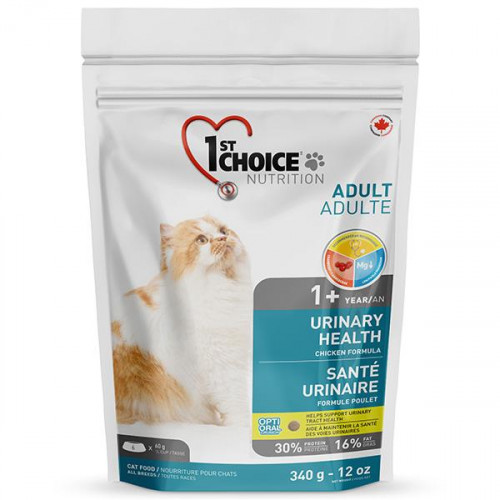 Сухий корм 1st Choice Urinary Health для котів від 1 року, схильних до сечокам'яної хвороби, 340 г