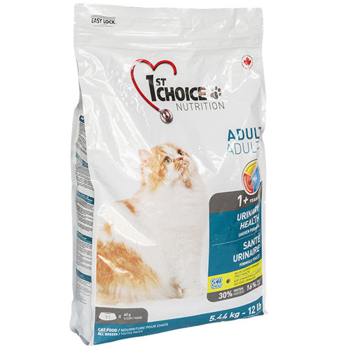 Сухой корм 1st Choice Urinary Health для кошек от 1 года, склонных к мочекаменной болезни, 5.44 кг