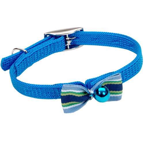 Безпечний нашийник Coastal Sassy для котів, синій бантик, 1×30 см