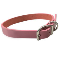 Шкіряний нашийник Coastal Circle-T Fashion для собак, рожевий, 1.6×35 см Шкіряний нашийник Coastal Circle-T Fashion для собак, рожевий, 1.6×35 см