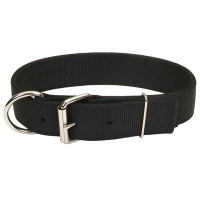 Ошейник двойной Coastal Macho Dog для собак, черный, 4.5×65 см Ошейник двойной Coastal Macho Dog для собак, черный, 4.5×65 см