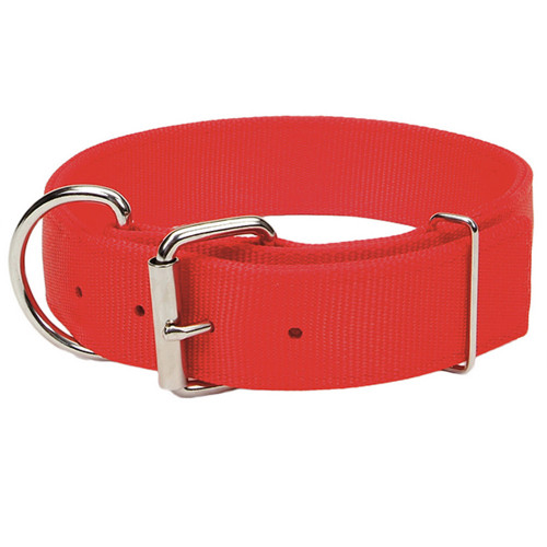 Нашийник подвійний Coastal Macho Dog для собак, червоний, 4.5×65 см