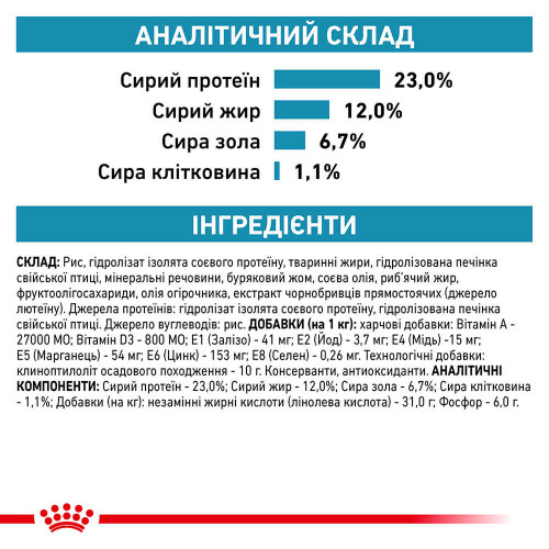 Сухий корм Royal Canin Hypoallergenic Moderate Calorie при харчовій алергії у собак, 14 кг