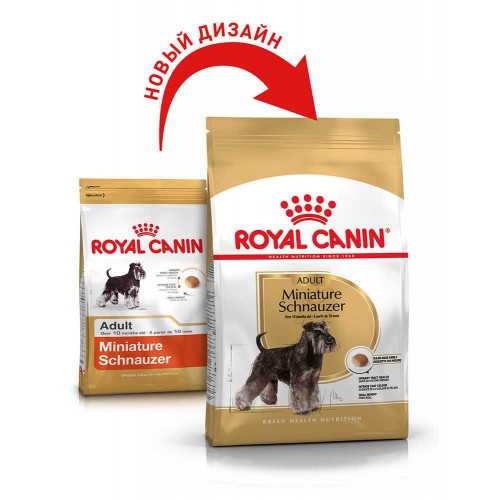 Сухий корм Royal Canin Miniature Schnauzer Adult для собак породи мініатюрні шнауцер, 7.5 кг