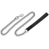 Повідець-ланцюжок Coastal Titan Chain Dog Leash для собак, чорний, 6 мм×1.2 м Повідець-ланцюжок Coastal Titan Chain Dog Leash для собак, чорний, 6 мм×1.2 м